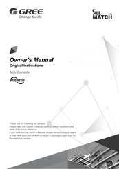 Gree GEH(09)AA-D6DNA1A/I Owner's Manual
