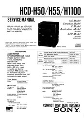 Sony HCD-H50 Service Manual