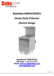 Bake Max BMPLS7KE021 Manual