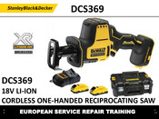DeWalt XR DCS369 Service Repair Training
