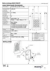 PRASTEL EASY-PAD-DT Manual