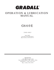 Gradall G660E Operation Manual