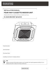 DURASTAR DRAC18F2A Installation Manual