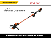 Black & Decker STC5433PC Service Repair Training