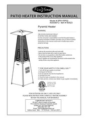 Fire Sense SP02 Instruction Manual