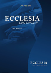 Johannus Ecclesia T-377 User Manual