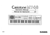 Casio Casiotone MT-68 Operation Manual