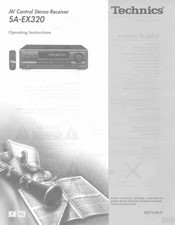 Technics SA-EX320 Operating Instructions Manual