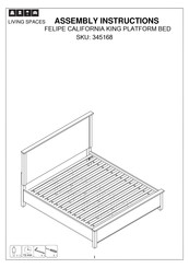 Living Spaces FELIPE 345168 Assembly Instructions