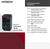 Hitachi WJ-C1 Quick Start