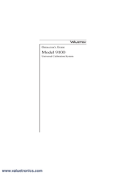Wavetek 9100 Operator's Manual