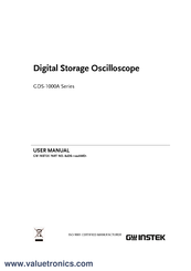 GW Instek GDS-1102A User Manual
