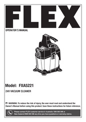 Flex FXA5221 Operator's Manual