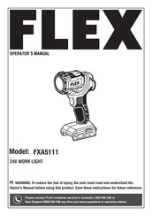 Flex FXA5111 Operator's Manual