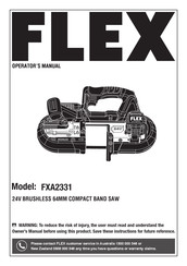 Flex FXA2331 Operator's Manual