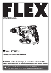Flex FXA1531 Operator's Manual