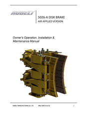 Kobelt 5000 Series Owner's Operation, Installation & Maintenance Manual
