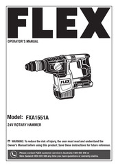 Flex FXA1551A Operator's Manual