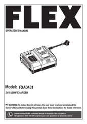 Flex FXA0431 Operator's Manual