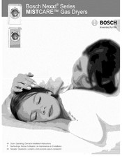 Bosch Nexxt MISTCARE WTMC5330US/06 Operating, Care And Installation Instructions Manual