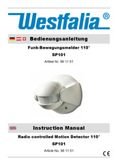Westfalia SP101 Instruction Manual