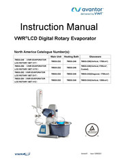 VWR avantor LED Digital Rotary Evaporator D17 Instruction Manual