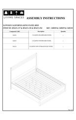 Living Spaces 348210 Assembly Instructions Manual