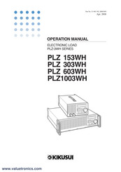 Kikusui PLZ-3WH Series Operation Manual