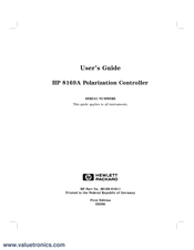 HP 8169A User Manual