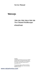 Tektronix TDS 320 Service Manual