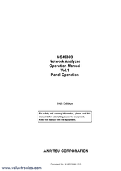 Anritsu MS4630B Operation Manual
