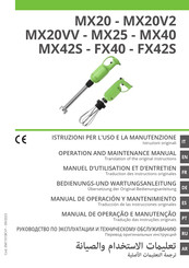 Fimar MX40 Operation And Maintenance Manual