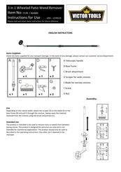 Victor Tools 664880 Instructions For Use Manual
