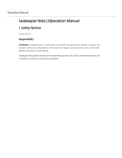 Seakeeper Ride Operation Manual