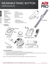 ADI PRO 0E-PANIC433 User Manual