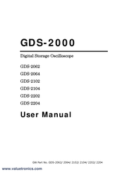 GW Instek GDS-2000 Series User Manual