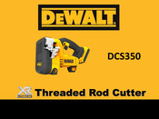 DeWalt XR LI-ION DCS350N Service Training