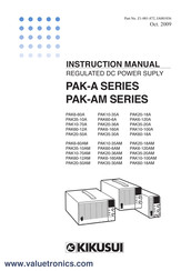 Kikusui PAK10-70AM Instruction Manual