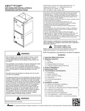 Maytag Amana AMVT36CP1300 Installation & Operating Instructions Manual