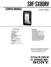 Sony SRE-SX80RV Service Manual