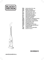 Black & Decker BXVMS601E Instructions For Use Manual