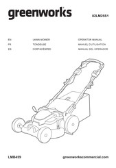 GreenWorks 82LM25S1 Operator's Manual