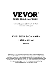 VEVOR KIDS' BEAN BAG SM-SS-03 User Manual