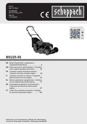 Scheppach MS225-56 Original Operating Instructions