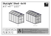 Palram SkyLight Shed 6x10 Assembly Instructions Manual