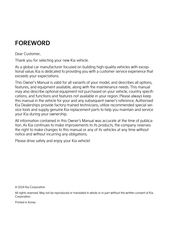 Kia EV6 CV 2024 Owner's Manual