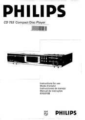 Philips CD 793 Instructions For Use Manual