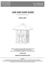 Home Decorators Collection HD7837G Use And Care Manual