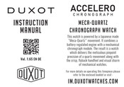 Duxot Accelero Instruction Manual