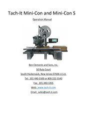 Tach-It Mini-Con-S Operation Manual